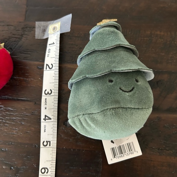 Red and Green Plush Jelly Cat NWT - Picture 3 of 7